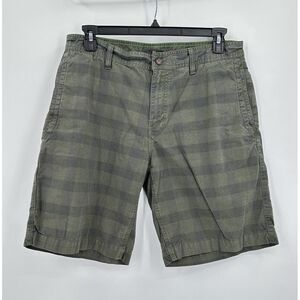 The North Face Chino Shorts Mens Size 36 Green Plaid‎ Gorpcore Hiking Outdoor